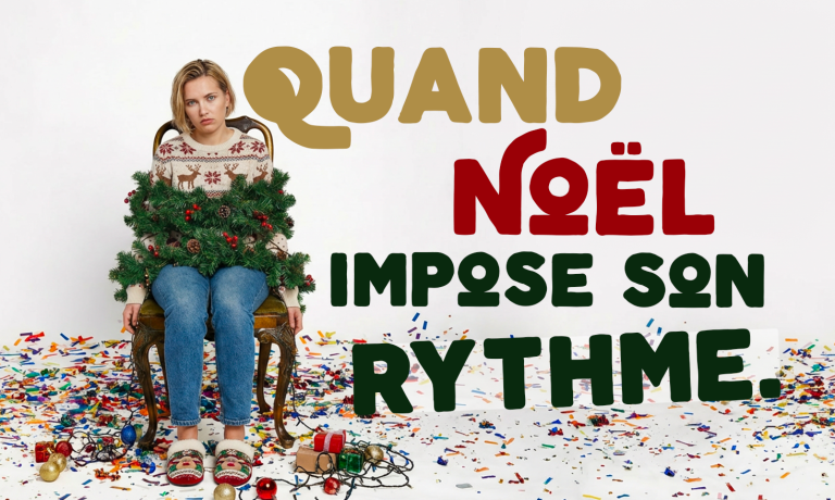 femme ligottée par des guirlandes de noel