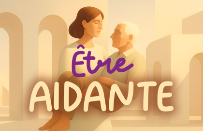 femme supporte son père